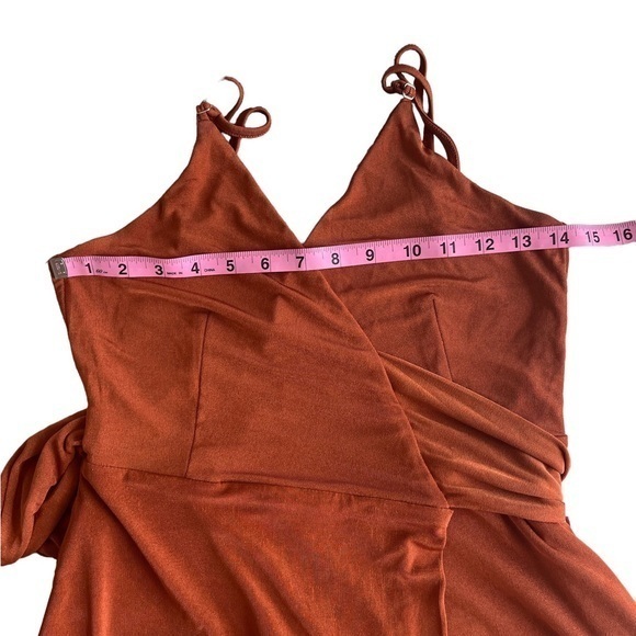 SHOWPO RUST WRAP DRESS - Picture 5 of 7